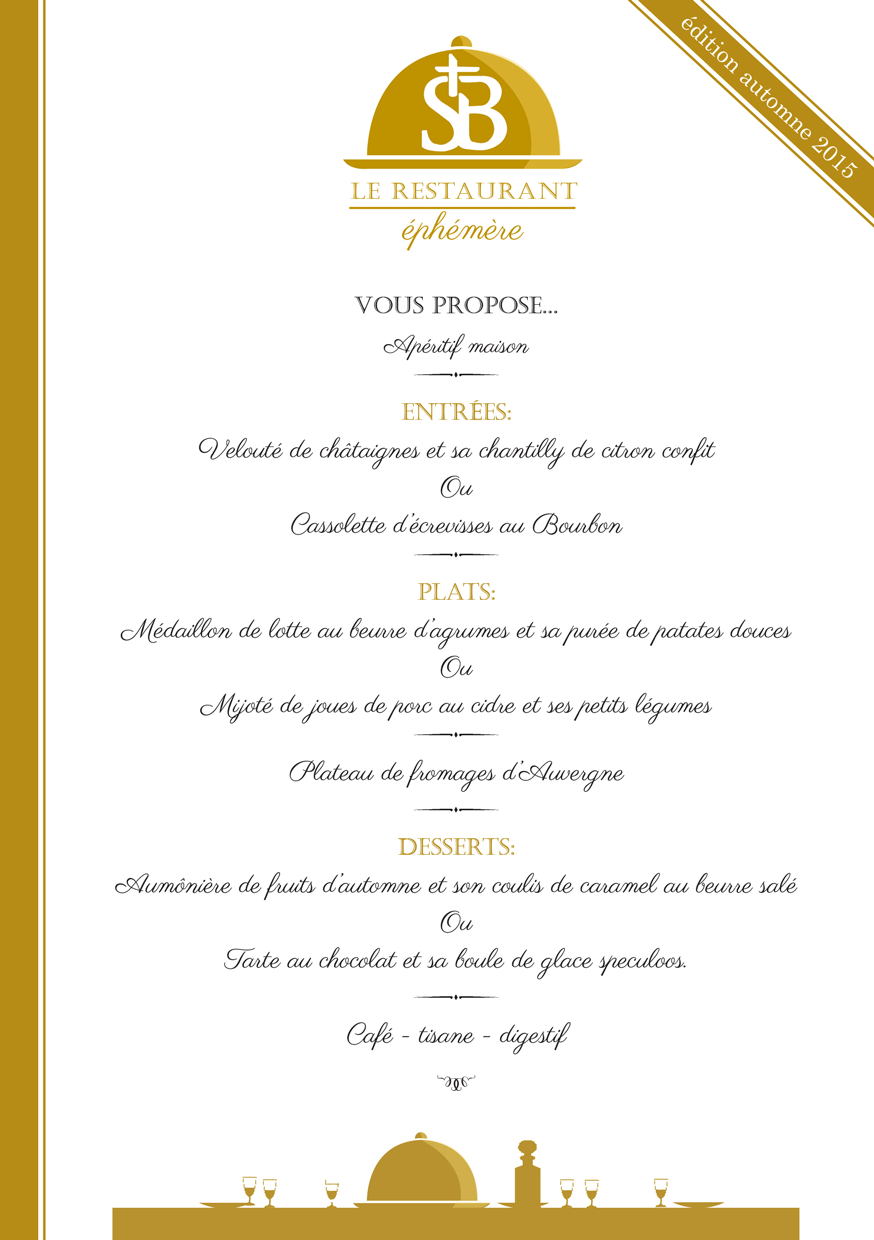 Restaurant éphémère